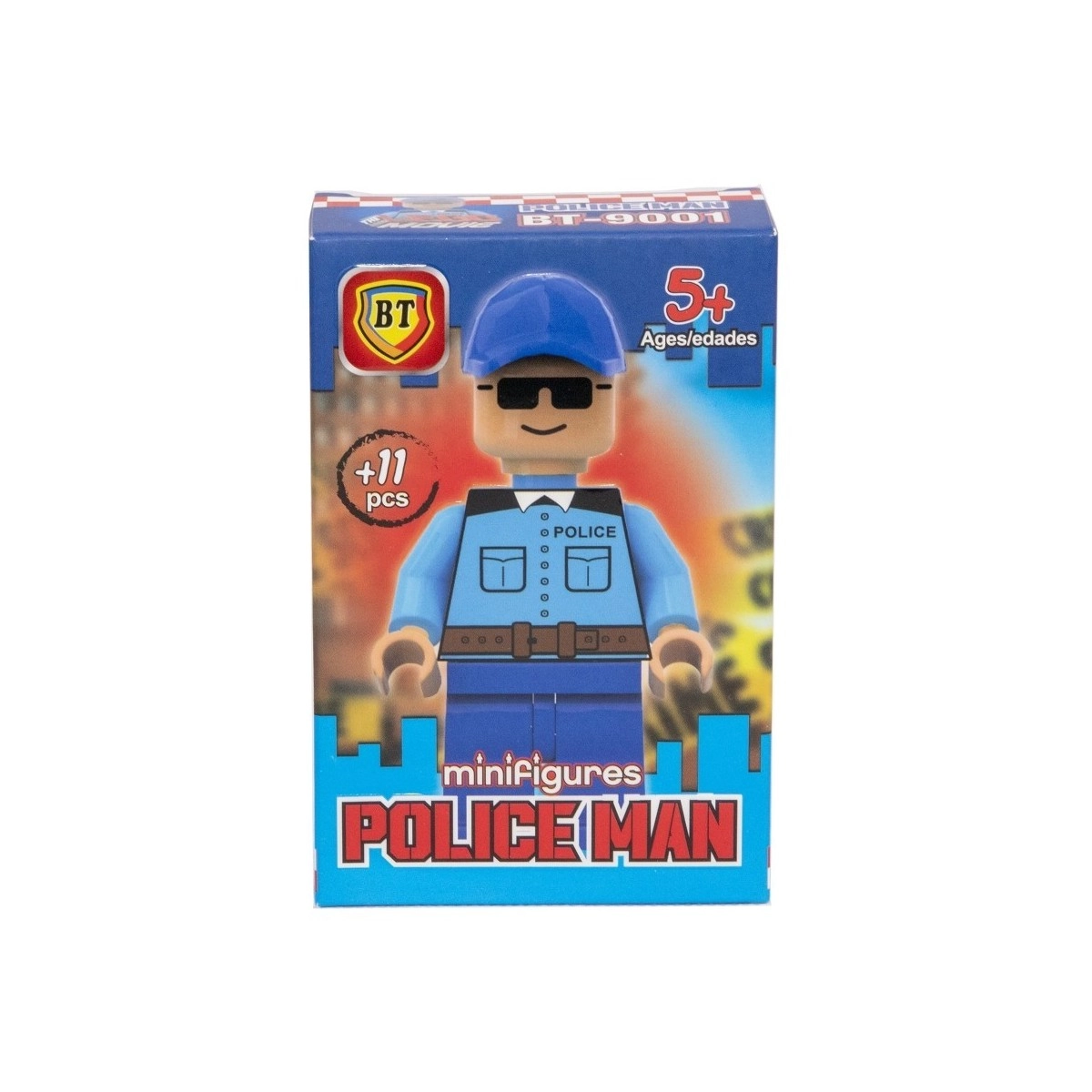 بسته لگو 11 تکه bt مدل 9001 policeman